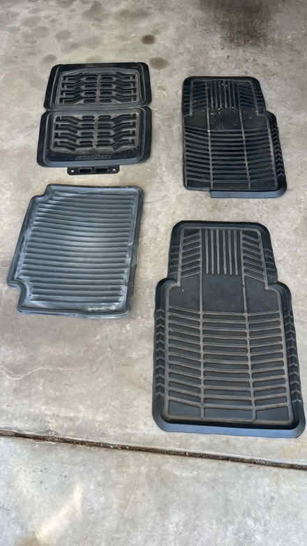Photo of free Assorted rubber car mats (E Evans Ave & S Colorado Blvd) #1