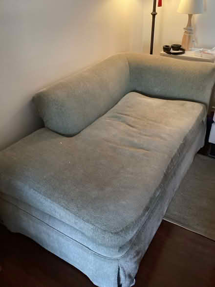 Photo of free Green/grey chaise sofa (Easy Street near Walker) #1
