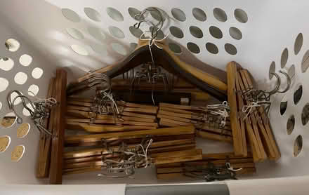 Photo of free Wooden Hangers for Pants/Skirts (near the Cupertino Library) #1