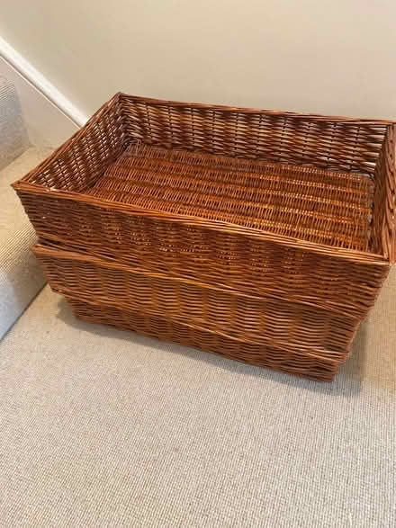 Photo of free 3 storage baskets (Widcombe, Bath) #1