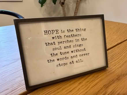 Photo of free Frame with inspirational quote (Little Silver) #1