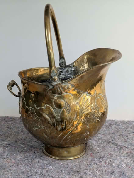 Photo of free Brass coal scuttle (World's End SY6) #1