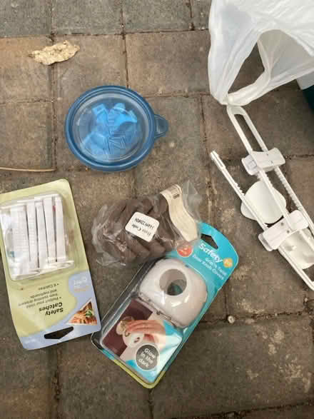 Photo of free Selection of child safety items - door catches, handle cover (St Mark's GL51) #1