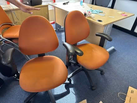 Photo of free Orange Office Chair x 2 (Avenue one Letchworth SG6) #2