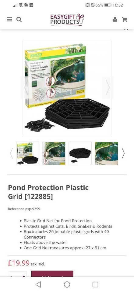Photo of free Plastic pond protection grids (Raby CH63) #1