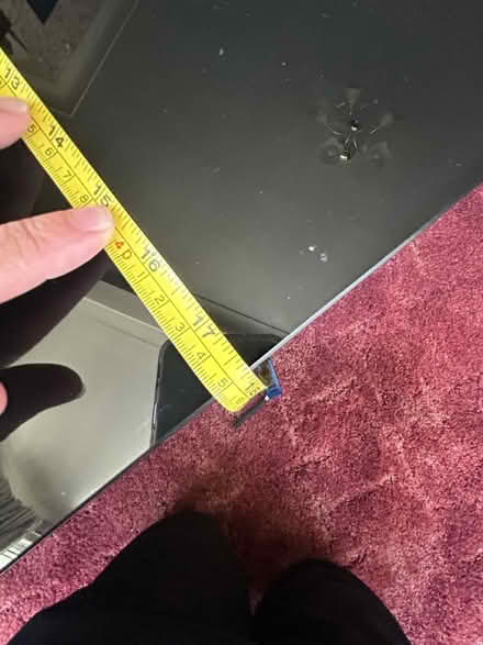 Photo of free Black glass tv stand (Eastcote) #4