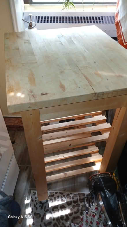 Photo of free Ikea bekvam wood cart (Jamaica new york) #1