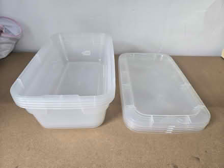 Photo of free 4 plastic boxes with lids (Freehold LA1) #1