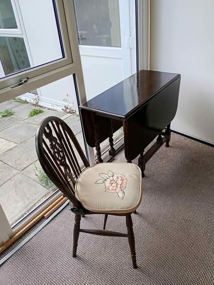 Photo of free Dark wood table and chairs (Blewbury) #1