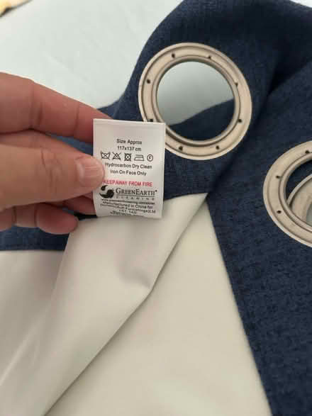Photo of free Ring top navy curtains 2 pairs (Technology Drive CV21) #4
