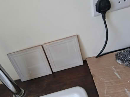 Photo of free 15cm ceramic wall tiles taupe grey (Arlesey) #2