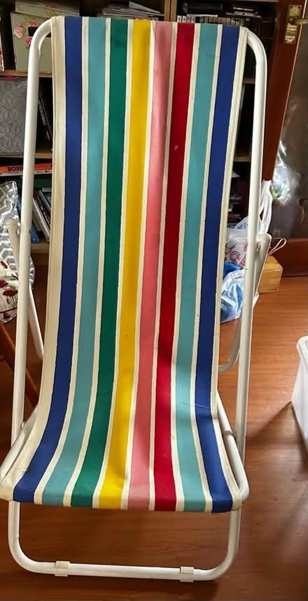 Photo of free Deckchair - striped canvas (Furzton MK4) #1