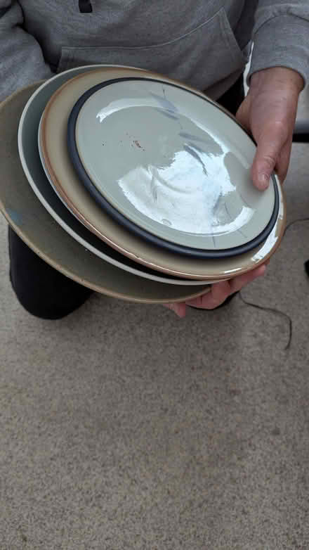 Photo of free Pile of dinner plates, small side plates (Loftus Road W12) #1