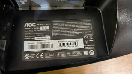 Photo of free AOC 18.5" monitor (Stroud) #3
