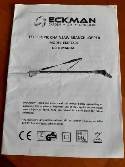 Photo of free Telescopic Chainsaw Branch Lopper (Bury BL8) #3