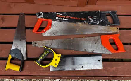 Photo of free 5x Hand Saws (Woodmancote GL7) #1