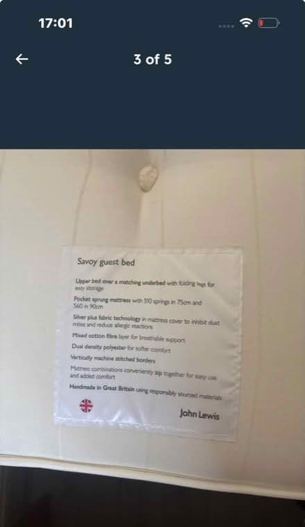 Photo of free single bed with trundle x1 mattress (Brierlow Bar SK17) #4