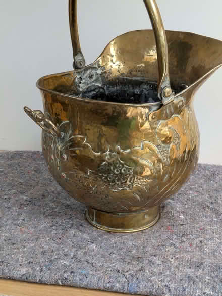 Photo of free Brass coal scuttle (World's End SY6) #2
