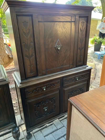 Photo of free Antique solid wood side cabinet (Bayview Village) #1