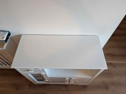 Photo of free White wooden storage cabinet (SE16) #4