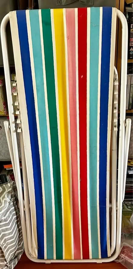 Photo of free Deckchair - striped canvas (Furzton MK4) #2
