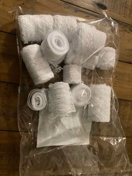 Photo of free White lace ribbon (Tollerton NG12) #1