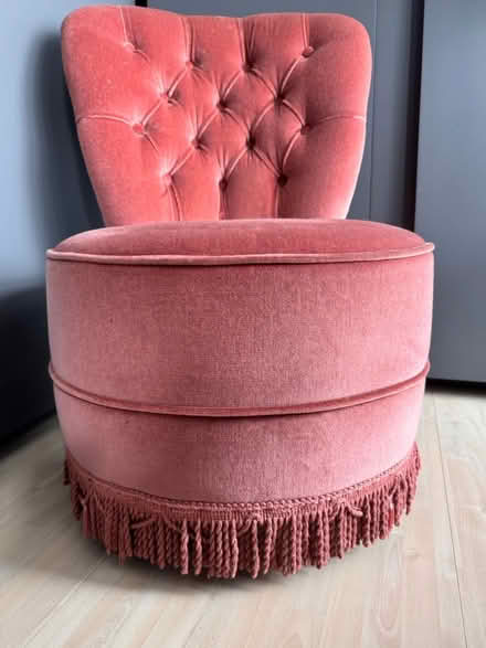 Photo of free Vintage low chair pink (Droylsden M43) #2
