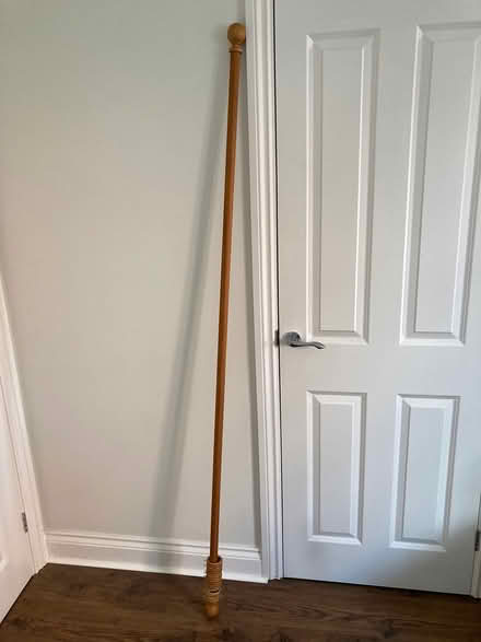 Photo of free Long curtain pole with rings (Collect from CO10) #1