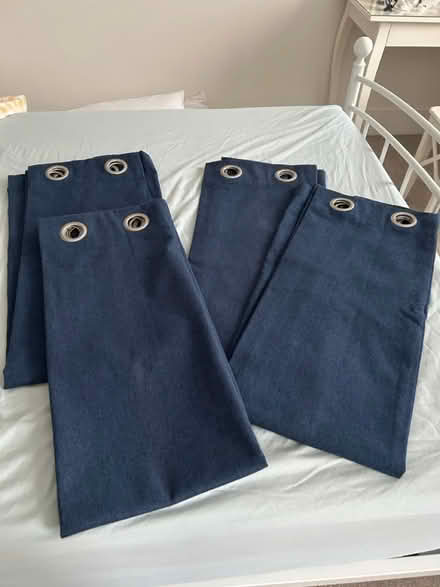 Photo of free Ring top navy curtains 2 pairs (Technology Drive CV21) #1