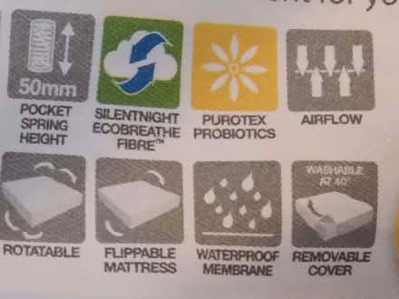 Photo of free Silentnight cot bed mattress, hardly used (Springfield CM1) #4