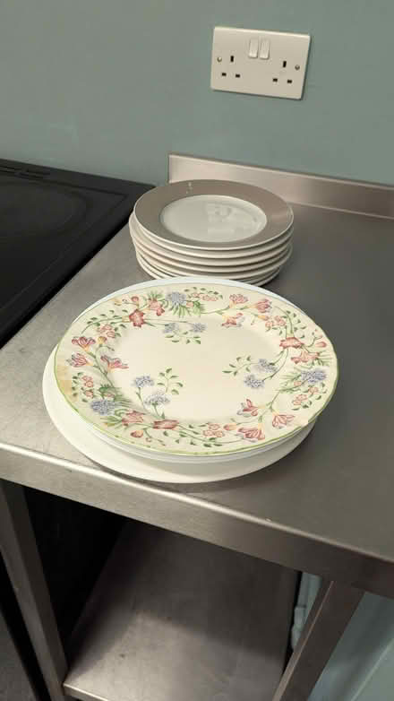 Photo of free Pile of dinner plates, small side plates (Loftus Road W12) #3