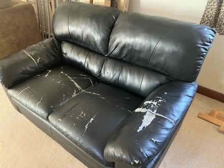 Photo of free Faux leather 2 seat sofa (Oulton, Lowestoft NR32) #1