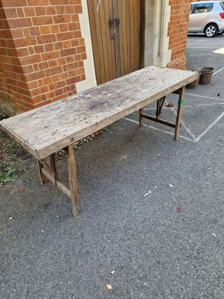 Photo of free Strong wooden folding table (Croham CR2) #2