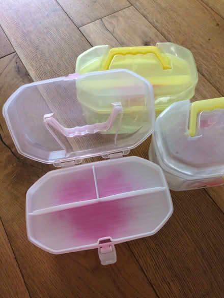 Photo of free 3 plastic craft boxes (Holt Park LS16) #2