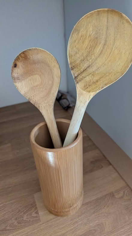 Photo of free Wooden spatulas , stand (Cupertino/West San Jose) #1