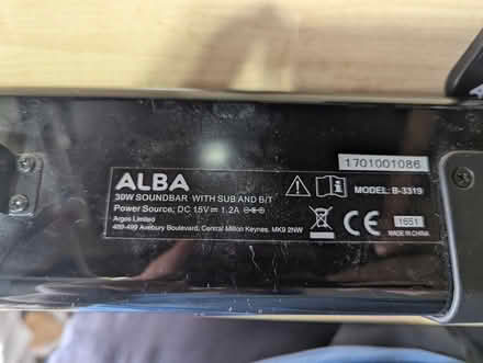 Photo of free Sound bar ALBA (M20 Withington) #4