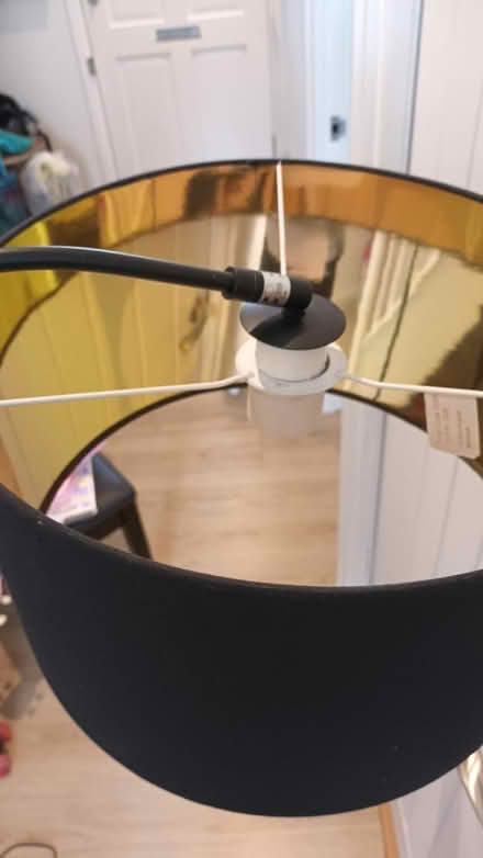Photo of free Standard lamp. Black & gold (SW11) #3