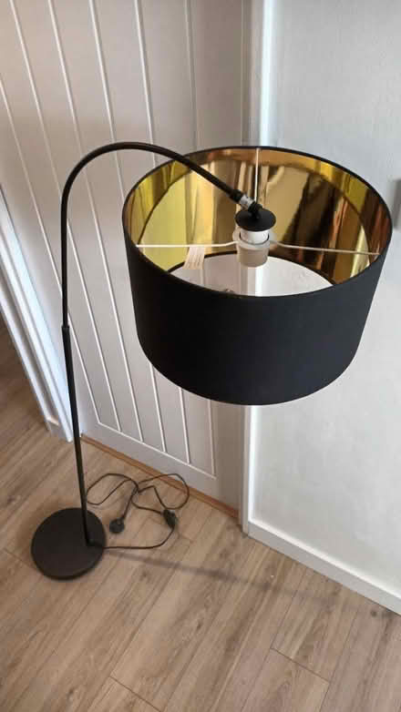 Photo of free Standard lamp. Black & gold (SW11) #2