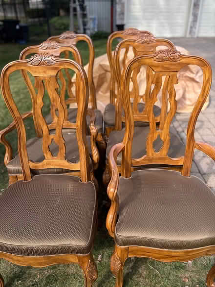 Photo of free Dining room table, 6 chairs (Demarest NJ) #1