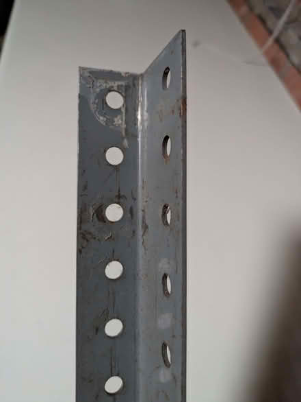 Photo of free Lengths of angled metal (possibly uprights for racking) (Finstall B60) #1