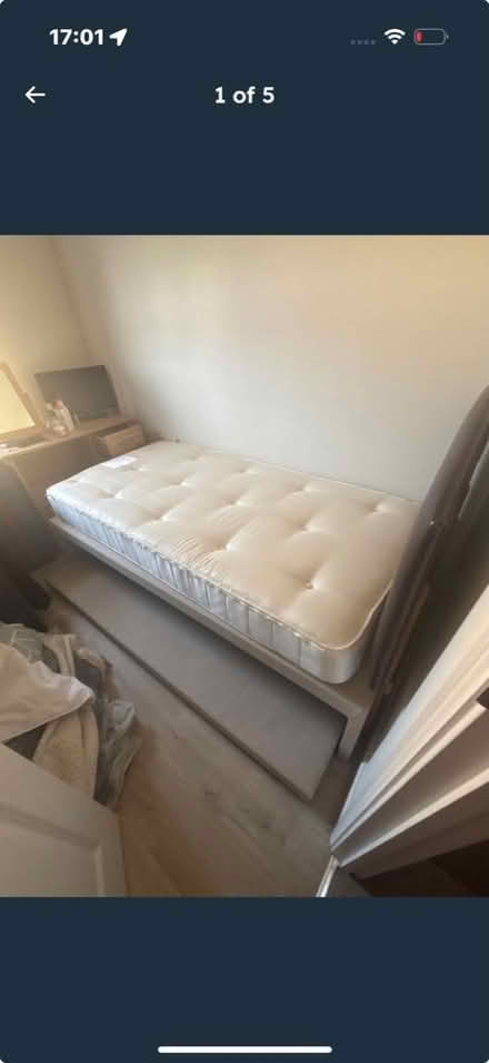Photo of free single bed with trundle x1 mattress (Brierlow Bar SK17) #2