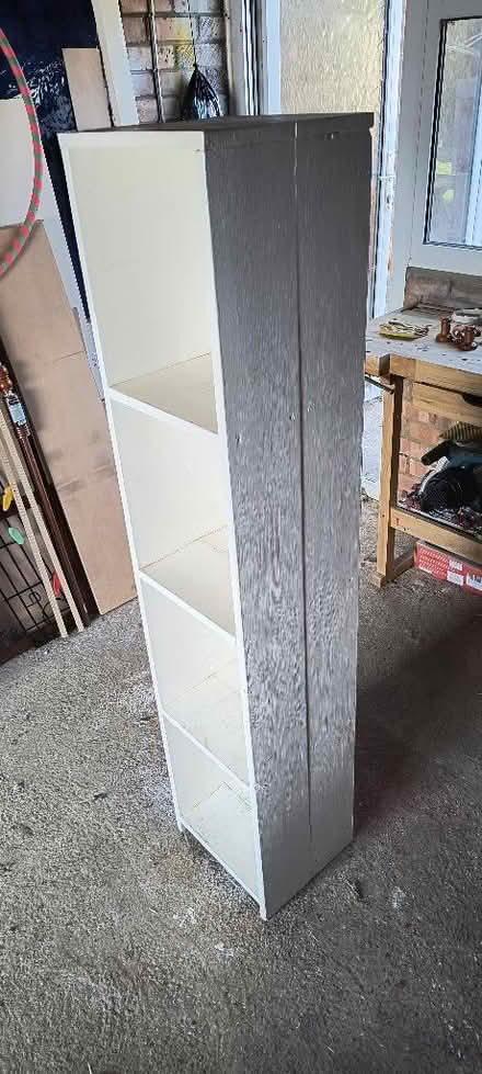 Photo of free Tall, narrow shelving unit (Ely CB6) #2
