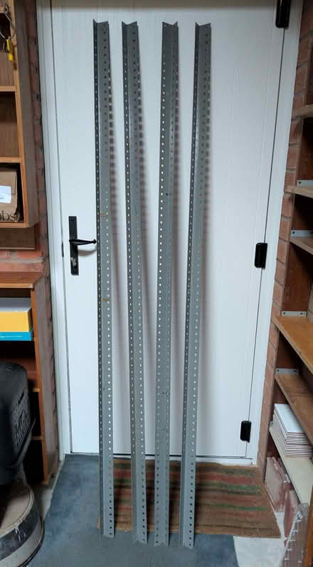 Photo of free Lengths of angled metal (possibly uprights for racking) (Finstall B60) #2