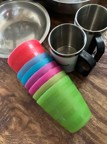 Photo of free Metal bowls & cups for outdoor kitchen (Ruislip UB10) #1