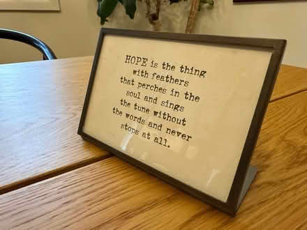 Photo of free Frame with inspirational quote (Little Silver) #4