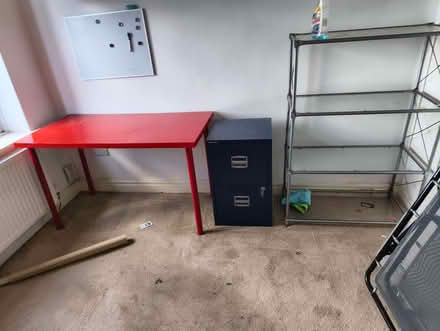 Photo of free Red metal desk (Headingley LS6) #1