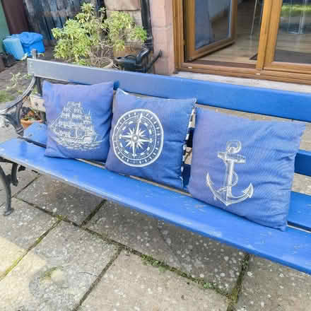 Photo of free Three nautical cushions (Musselburgh EH21) #1