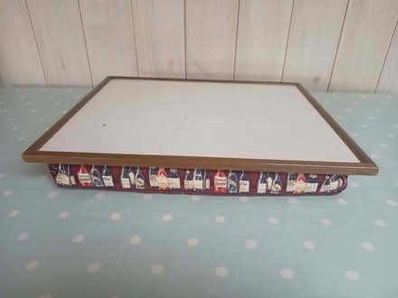 Photo of free Lap Tray. Clean. Some marks & scratches on white tray top. (Risinghurst OX3) #1