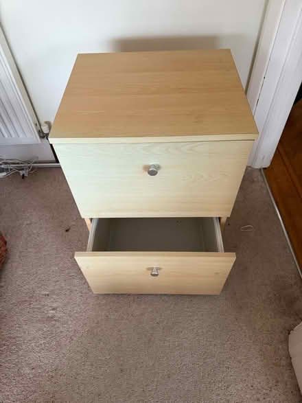 Photo of free 2 drawer filing cabinet (beach finish) (Enfield EN2) #3