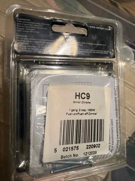 Photo of free Chrome dimmable light switch (Putney sw15) #1